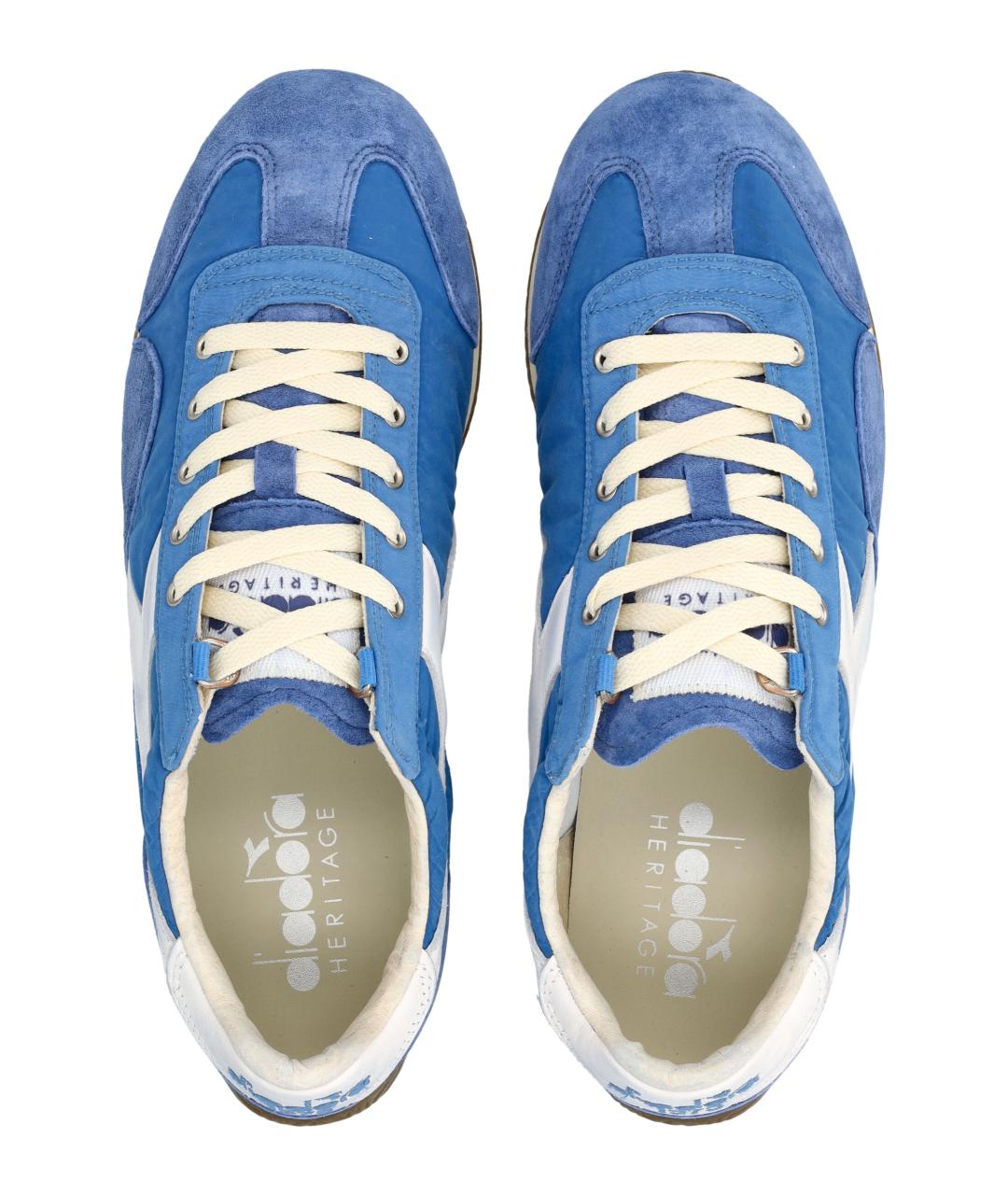 DIADORA HERITAGE Синие кожаные кроссовки, фото 2