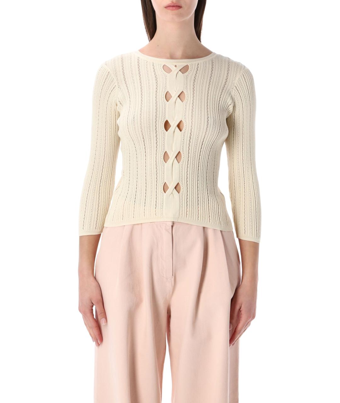 SESSUN Бежевый хлопковый джемпер / свитер, фото 1