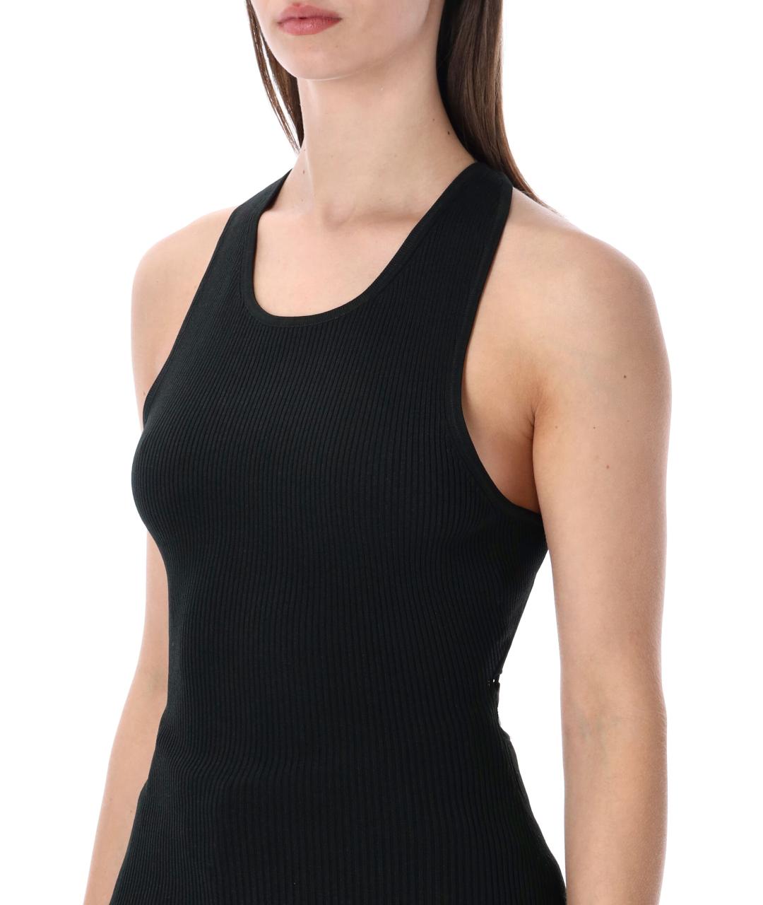 SESSUN Черная вискозная майка, фото 3