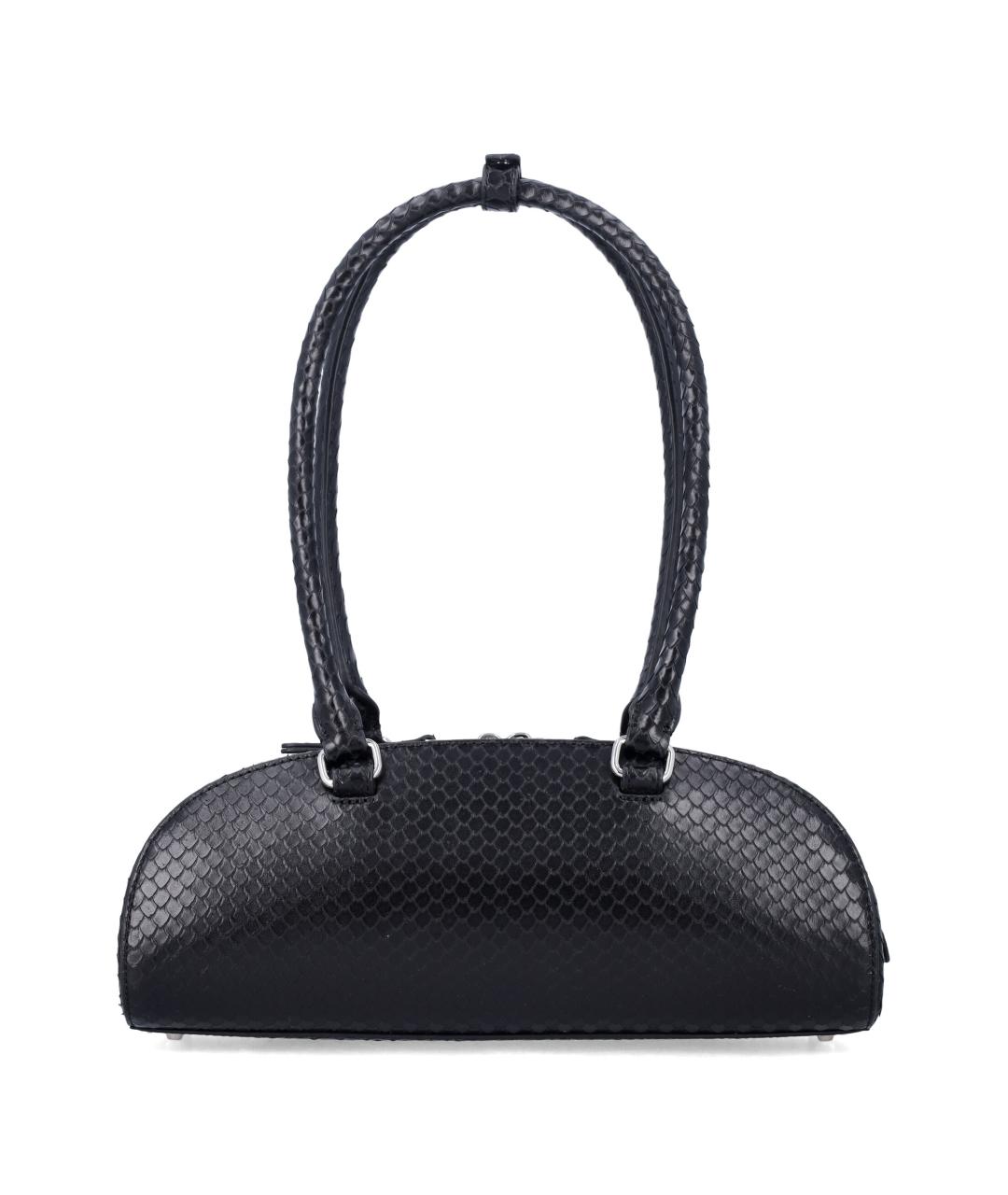 DIESEL Черная кожаная сумка через плечо, фото 3