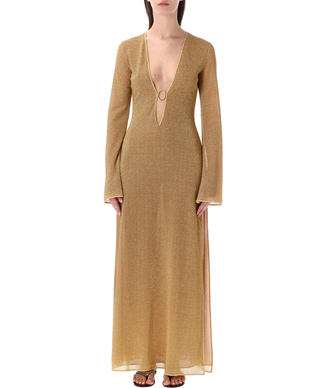 OSEREE Золотое полиамидовое платье, фото 1