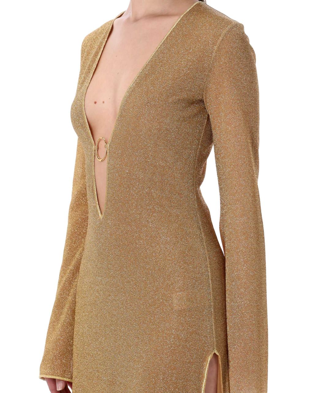OSEREE Золотое полиамидовое платье, фото 3