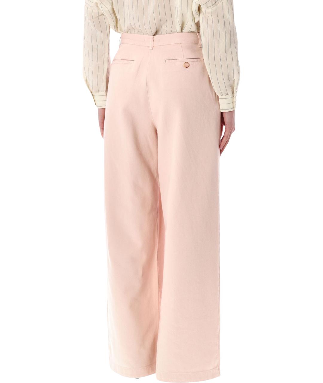 SESSUN Розовые прямые брюки, фото 2