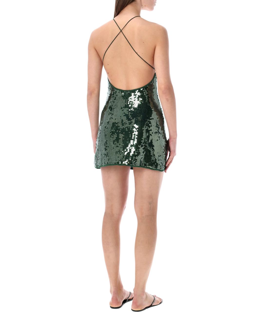 OSEREE Зеленые полиэстеровое коктейльное платье, фото 2