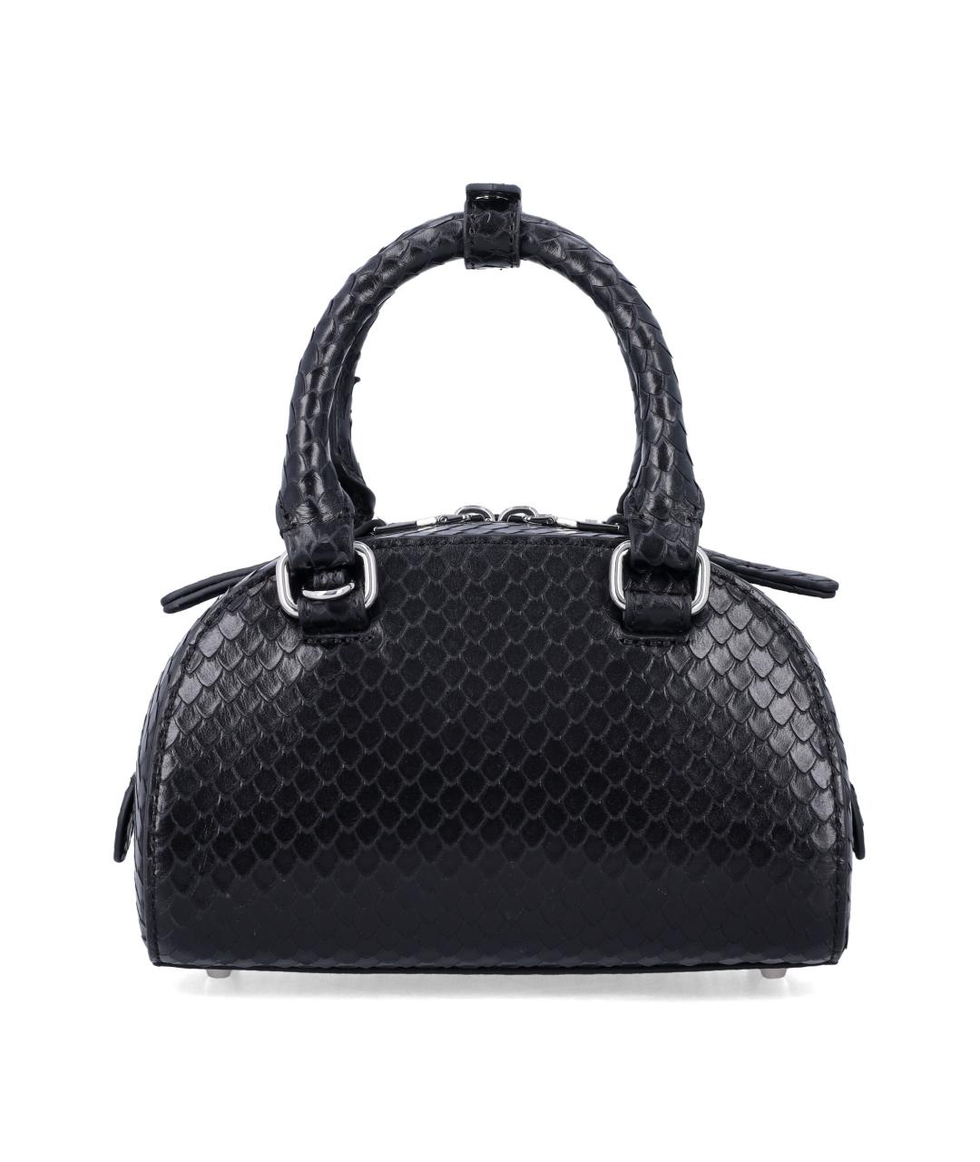 DIESEL Черная кожаная сумка через плечо, фото 3