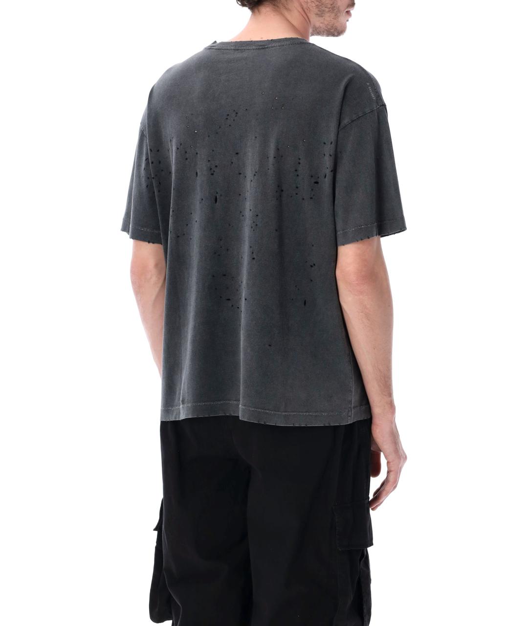 SATISFY Черная хлопковая футболка, фото 2