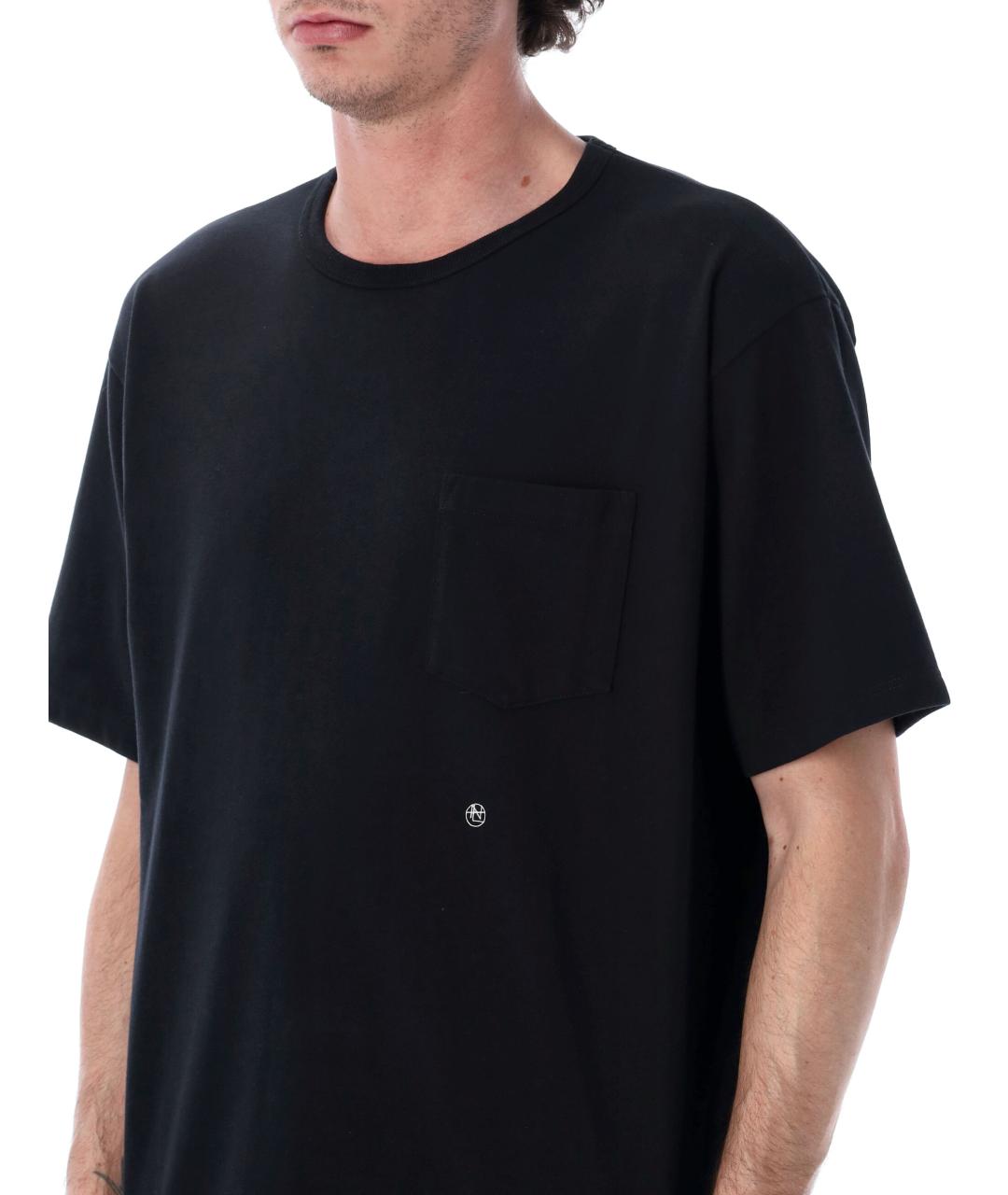 NAMAMICA Черная хлопковая футболка, фото 3