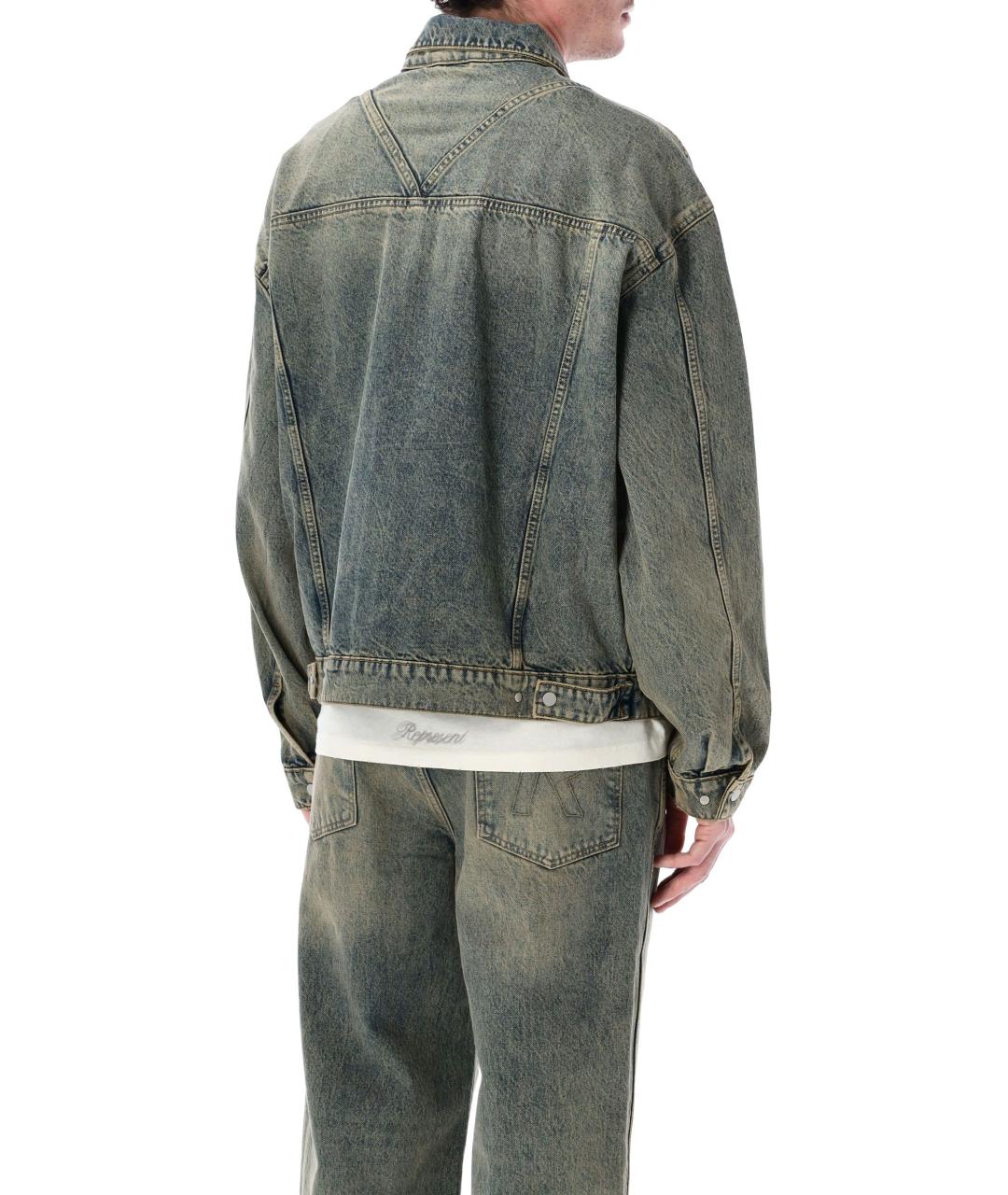 REPRESENT Синяя хлопковая куртка, фото 2