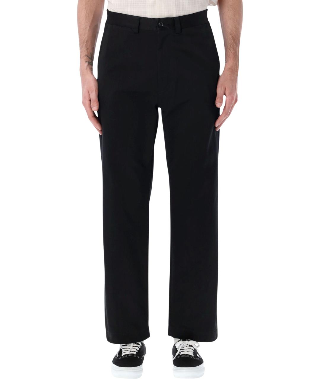 NAMAMICA Черные хлопковые повседневные брюки, фото 1