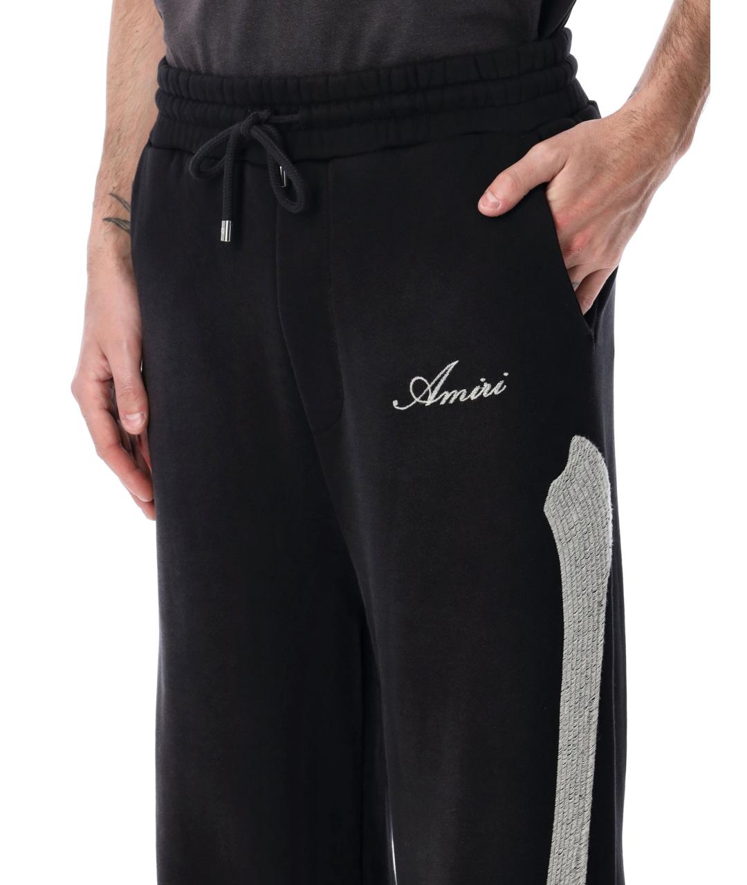 AMIRI Черные хлопковые повседневные брюки, фото 3