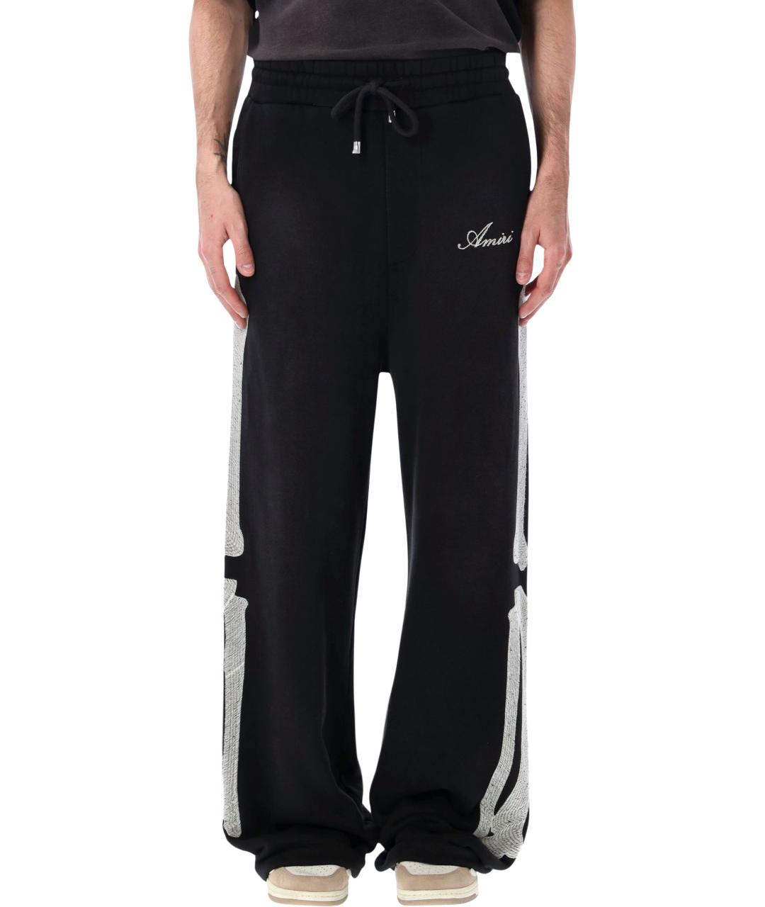 AMIRI Черные хлопковые повседневные брюки, фото 1