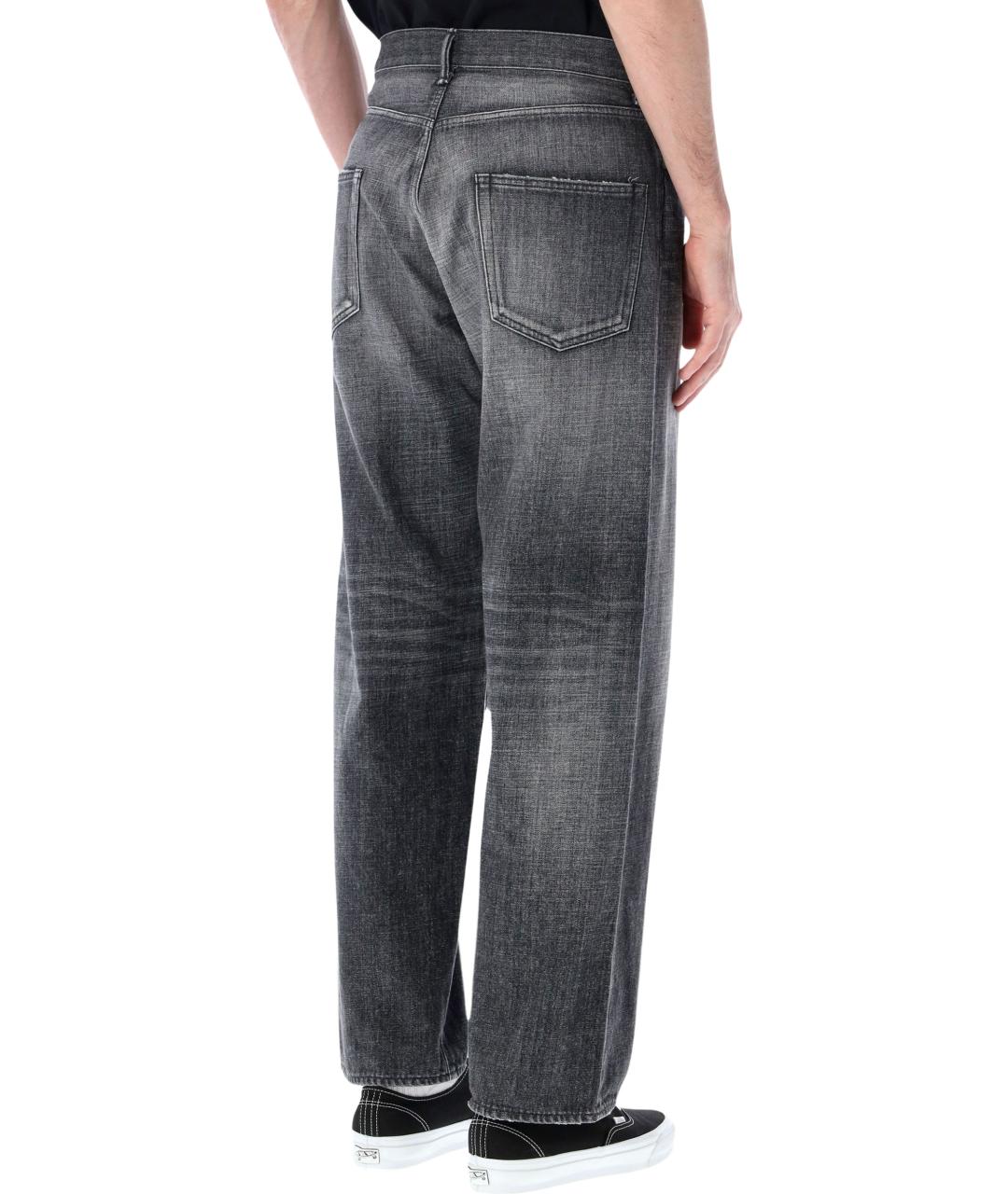 NAMAMICA Черные хлопковые прямые джинсы, фото 2