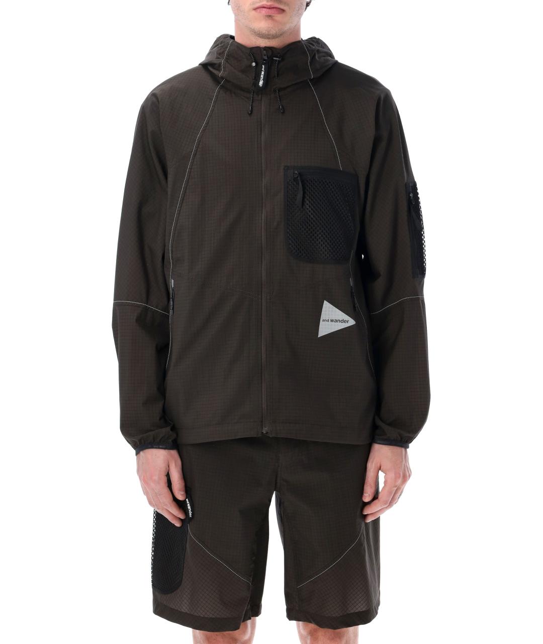 AND WANDER Коричневая полиамидовая куртка, фото 1