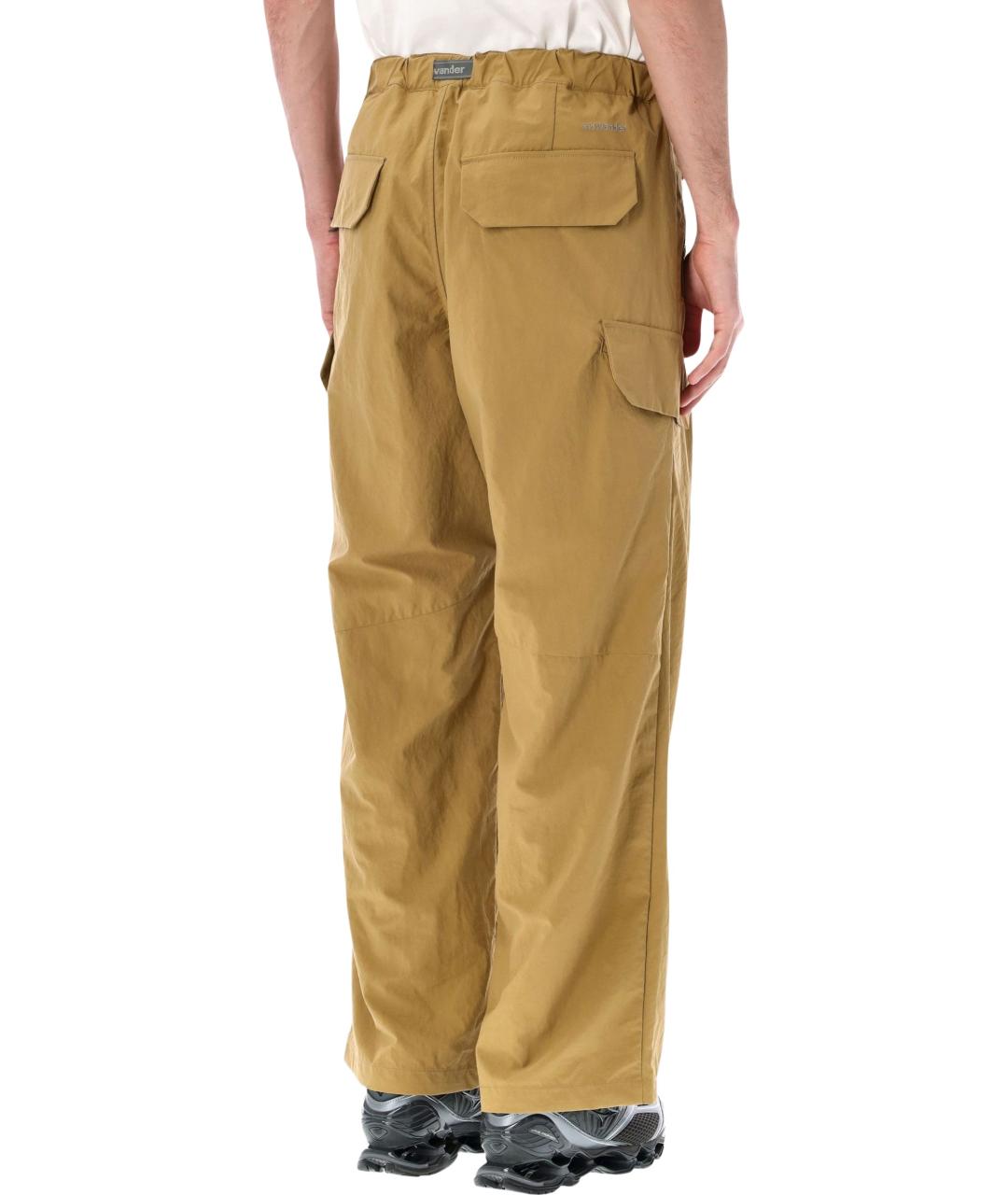 AND WANDER Бежевые полиамидовые повседневные брюки, фото 2