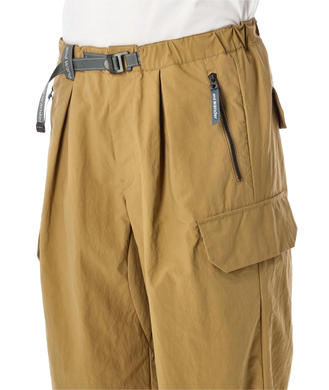 AND WANDER Бежевые полиамидовые повседневные брюки, фото 3
