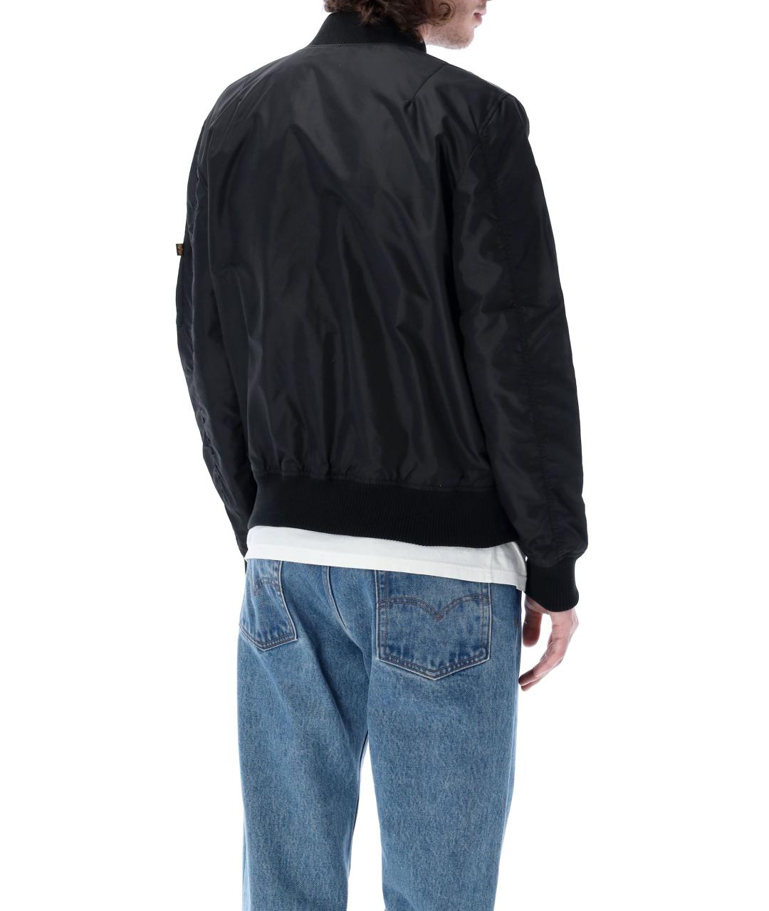ALPHA INDUSTRIES Черная полиамидовая куртка, фото 2