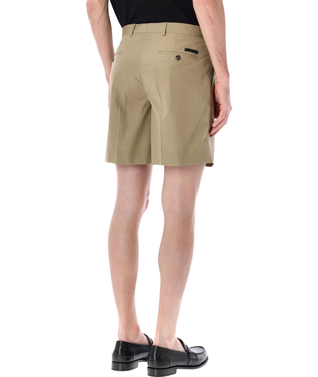 PRADA Бежевые хлопковые шорты, фото 2