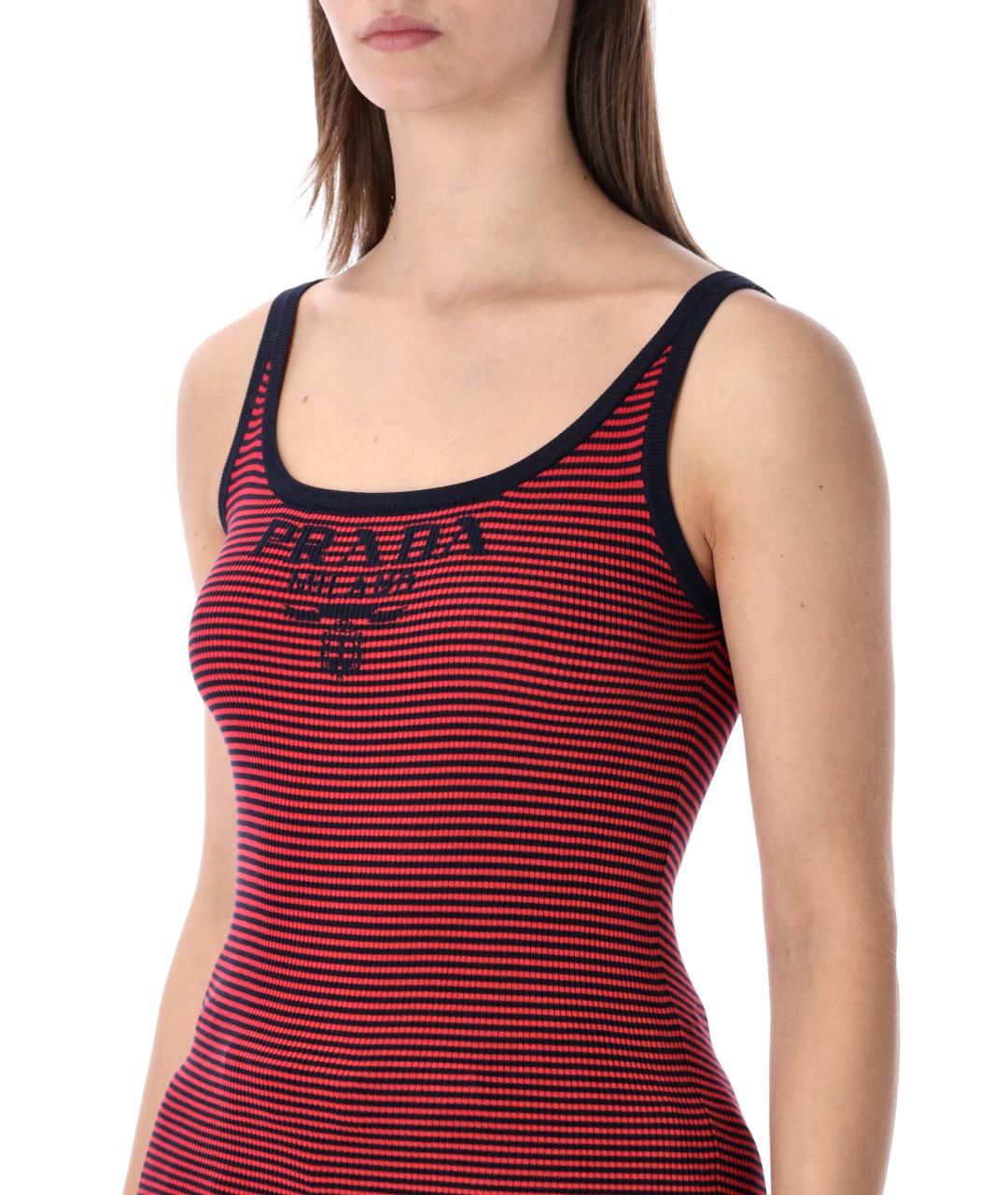 PRADA Мульти шелковая майка, фото 3