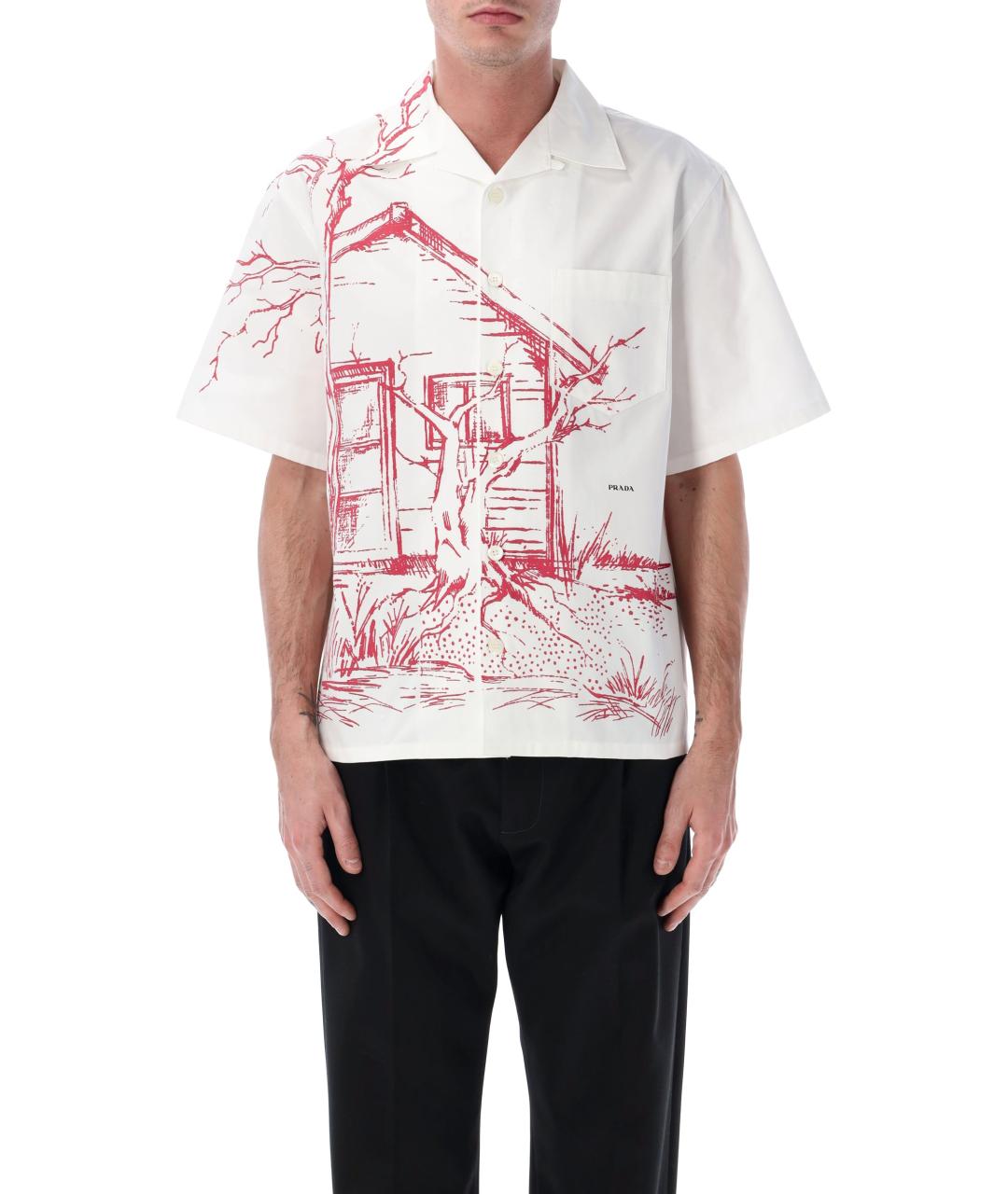 PRADA Мульти хлопковая кэжуал рубашка, фото 1