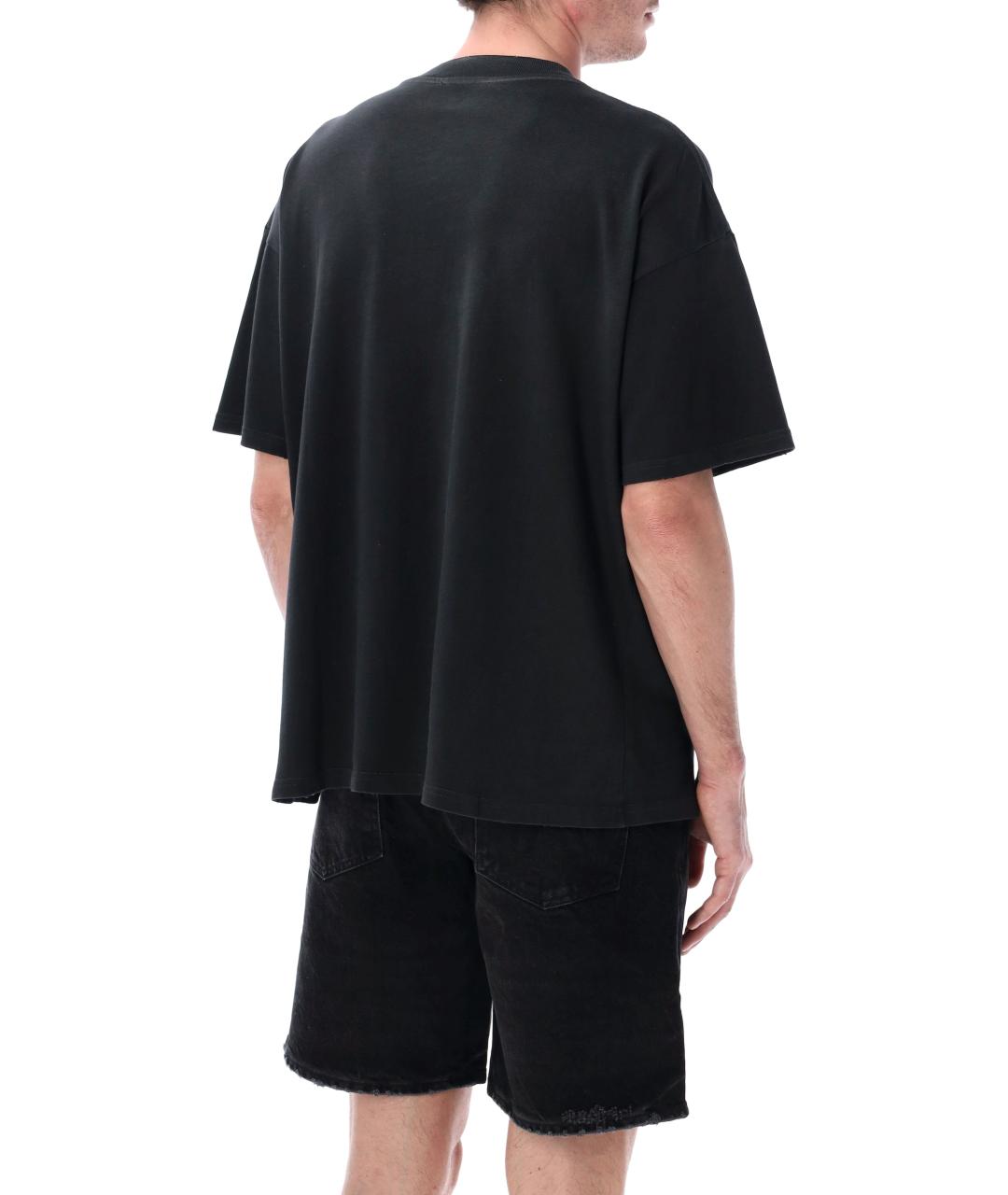 REPRESENT Черная хлопковая футболка, фото 2