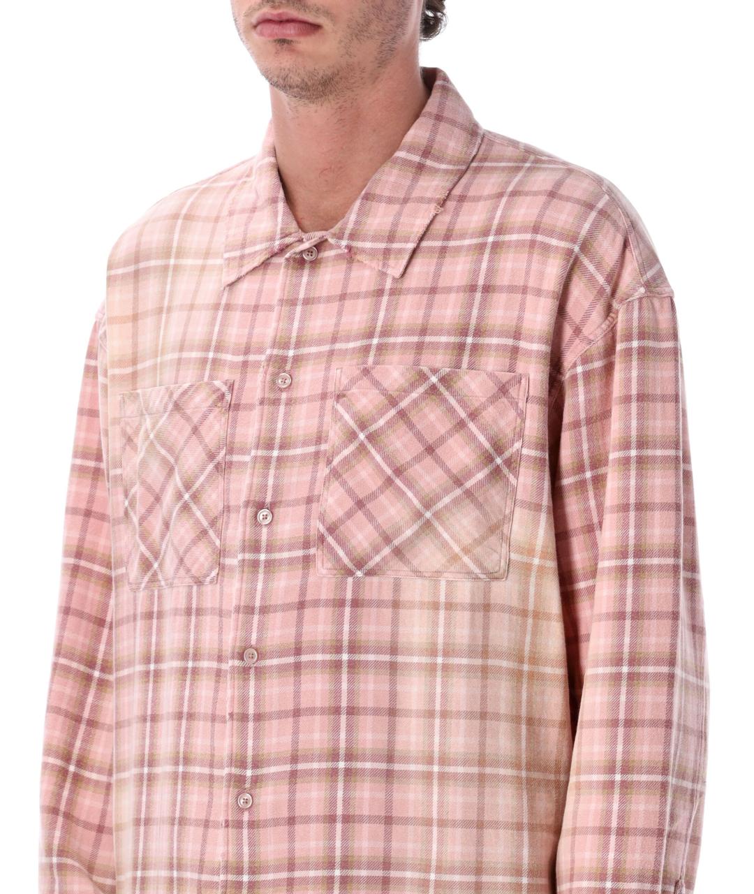 REPRESENT Розовая хлопковая кэжуал рубашка, фото 3