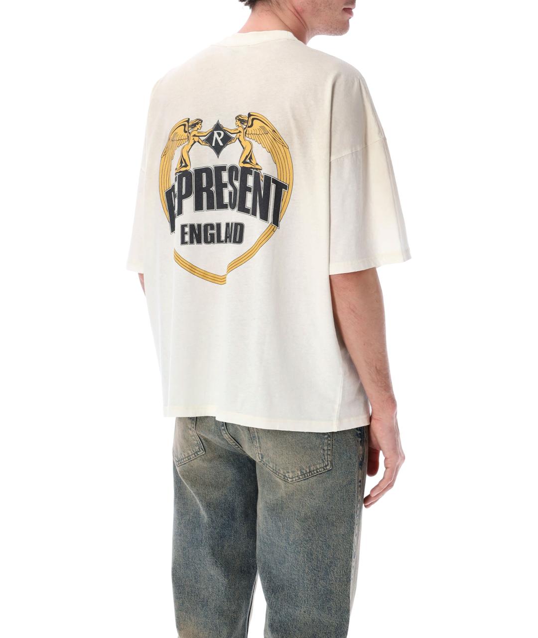 REPRESENT Белая хлопковая футболка, фото 2