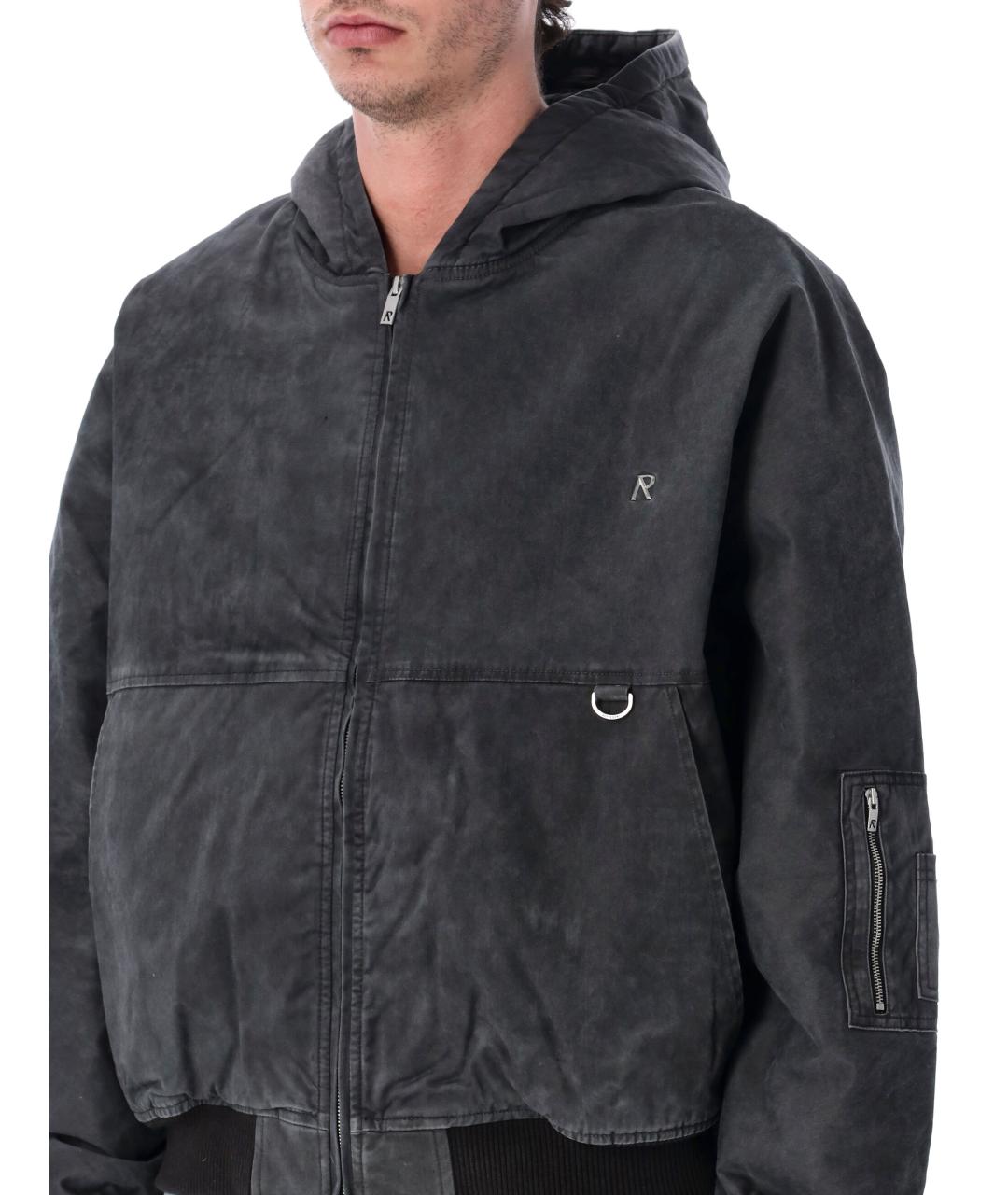 REPRESENT Черная хлопковая куртка, фото 3