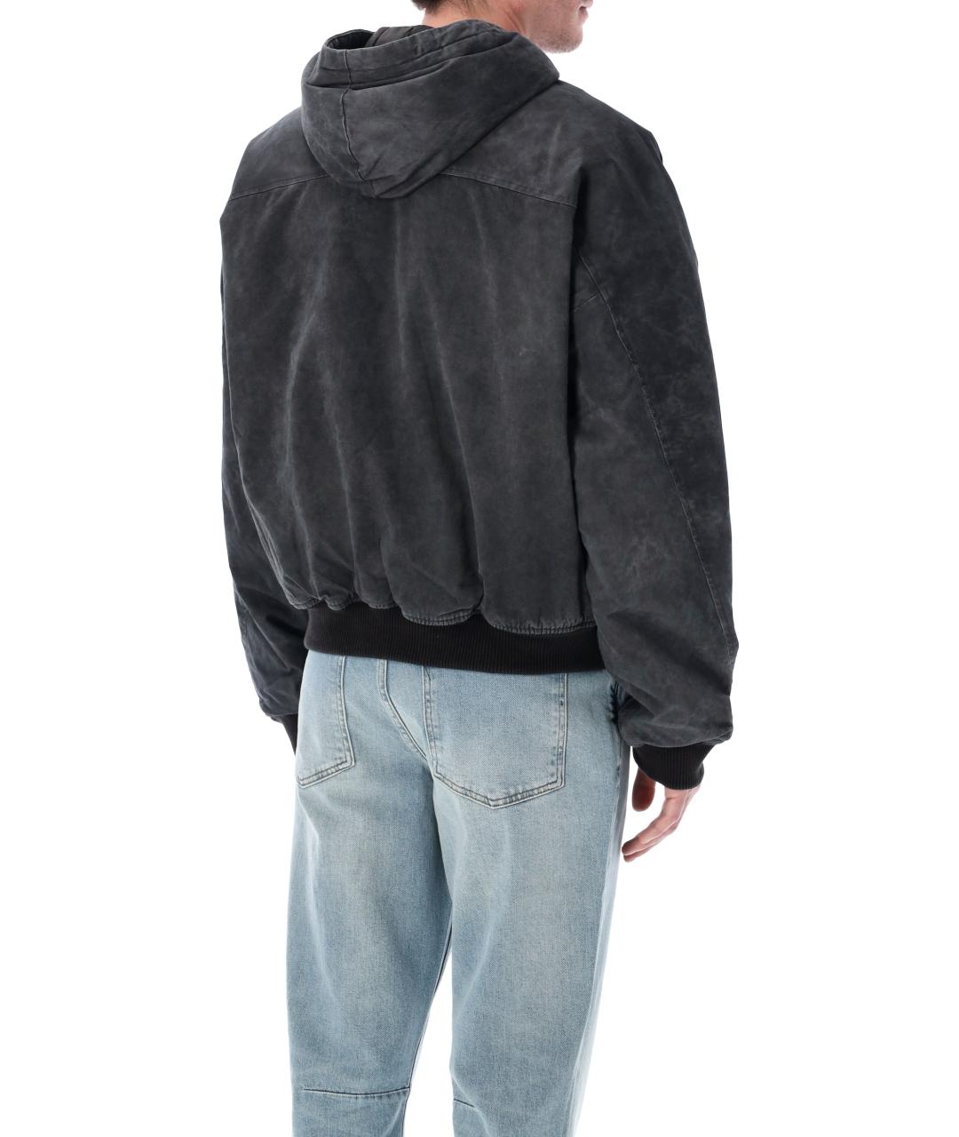 REPRESENT Черная хлопковая куртка, фото 2