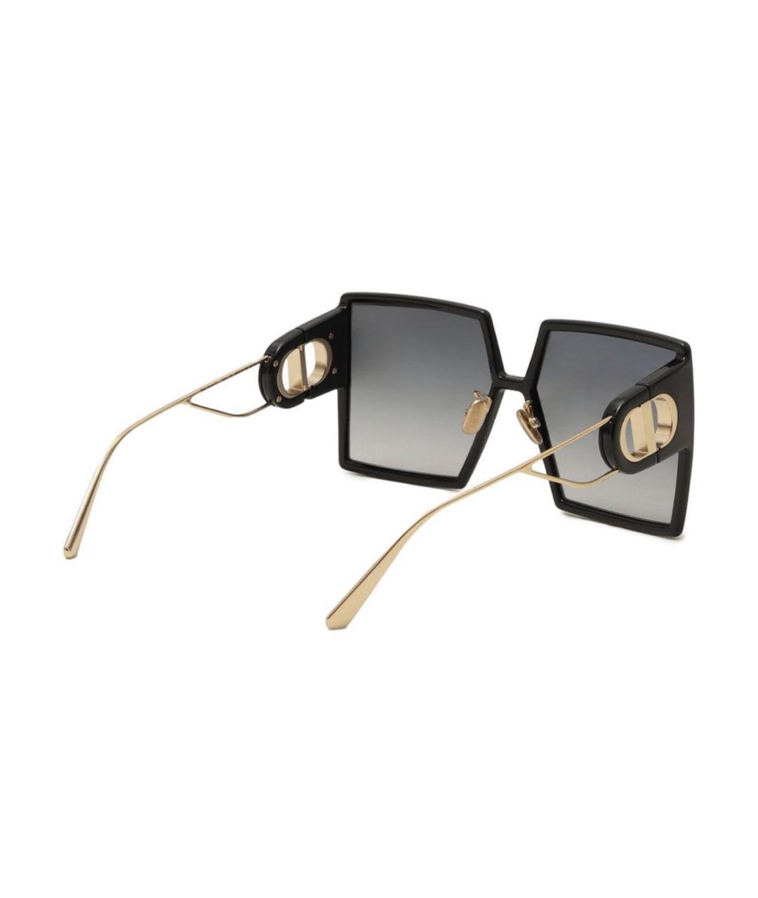 CHRISTIAN DIOR Черные пластиковые солнцезащитные очки, фото 4