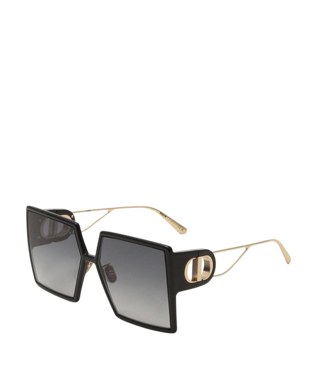 CHRISTIAN DIOR Черные пластиковые солнцезащитные очки, фото 1