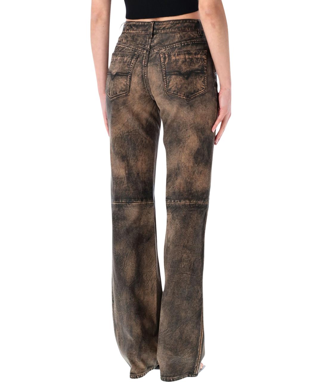 DIESEL Коричневые брюки узкие, фото 2