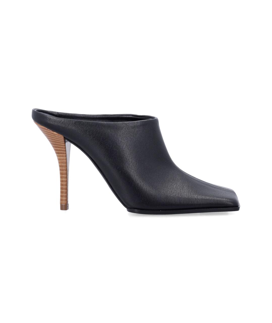 ALAIA Черные кожаные мюли, фото 4