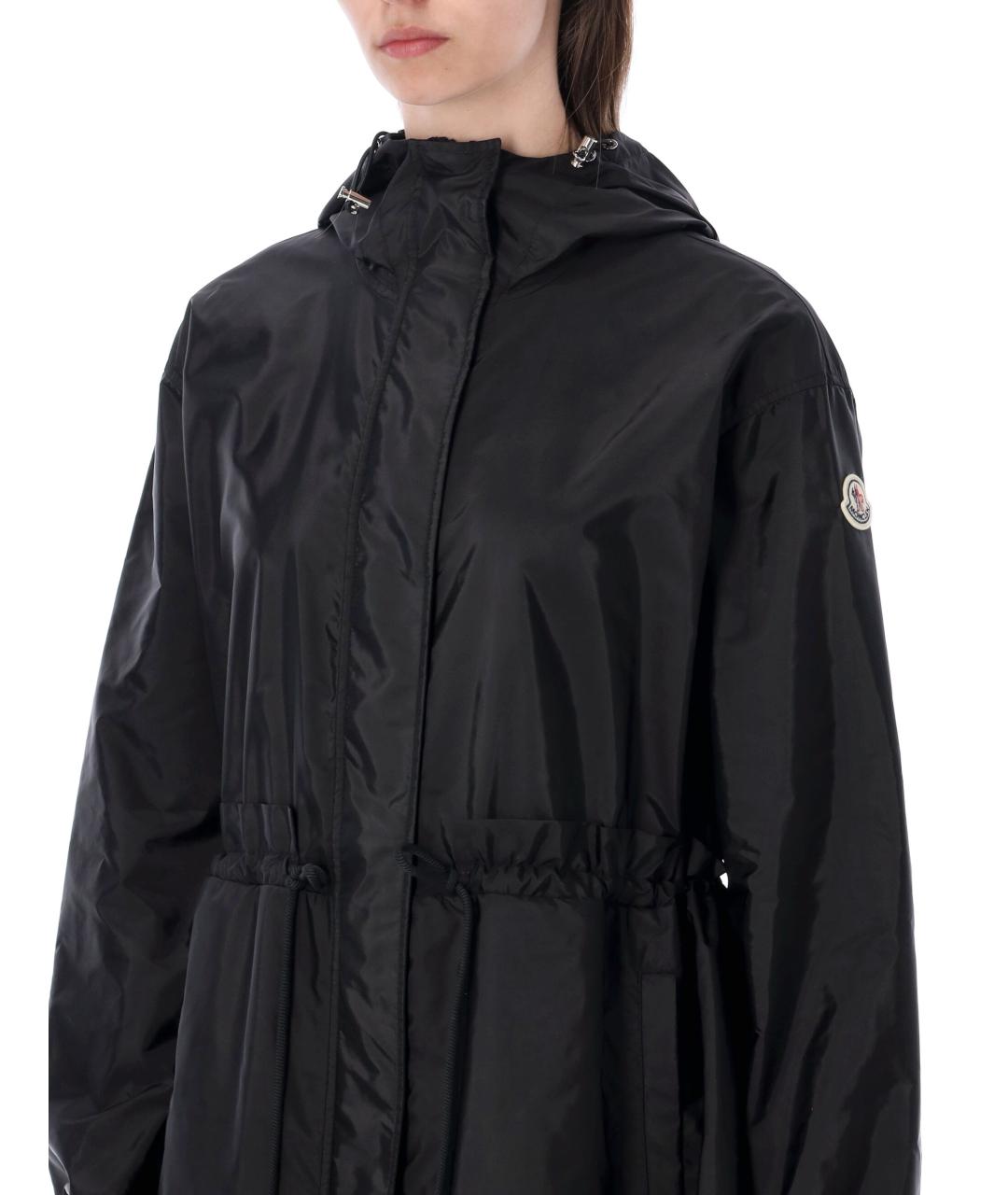MONCLER Черная полиамидовая куртка, фото 3