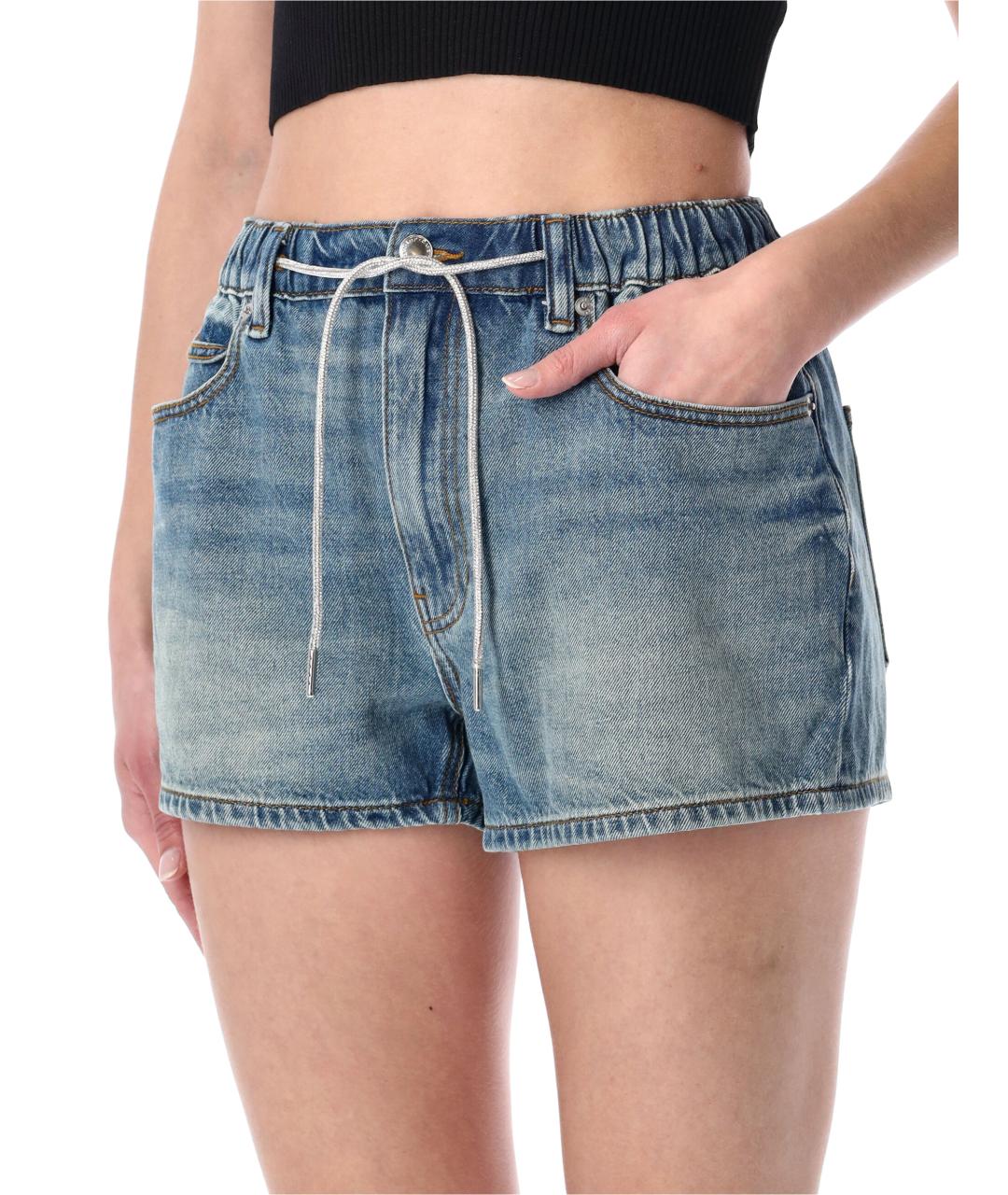 ALEXANDER WANG Синие хлопковые шорты, фото 3