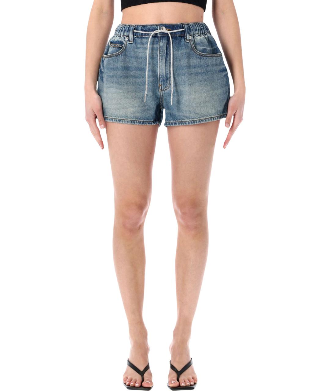 ALEXANDER WANG Синие хлопковые шорты, фото 1