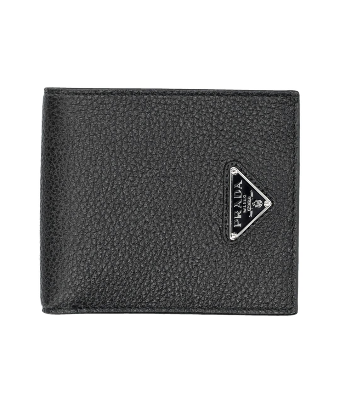 PRADA Черный кожаный кошелек, фото 1
