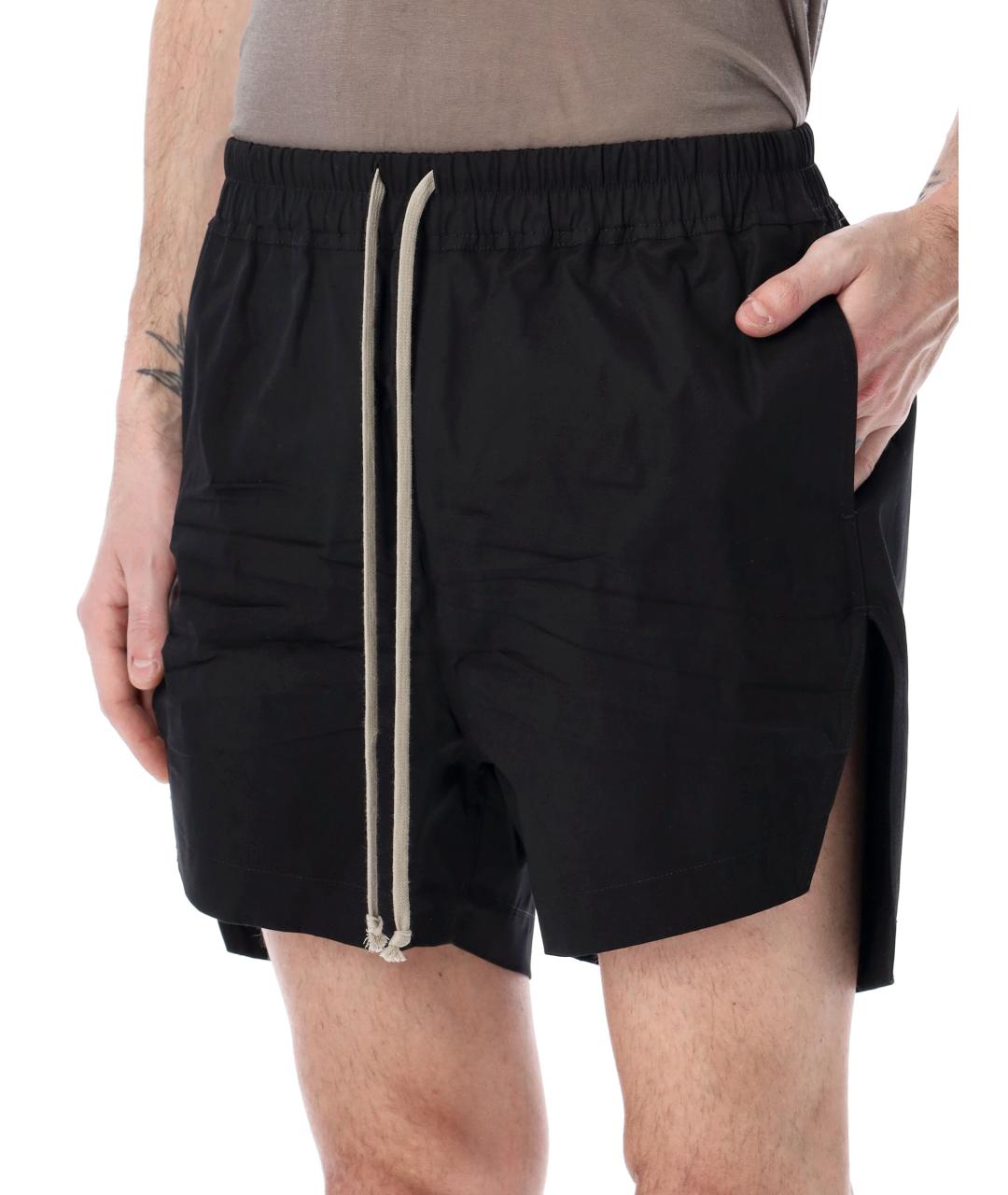 RICK OWENS Черные полиамидовые шорты, фото 3