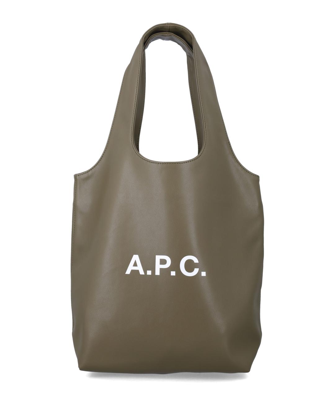A.P.C. Хаки сумка тоут, фото 1
