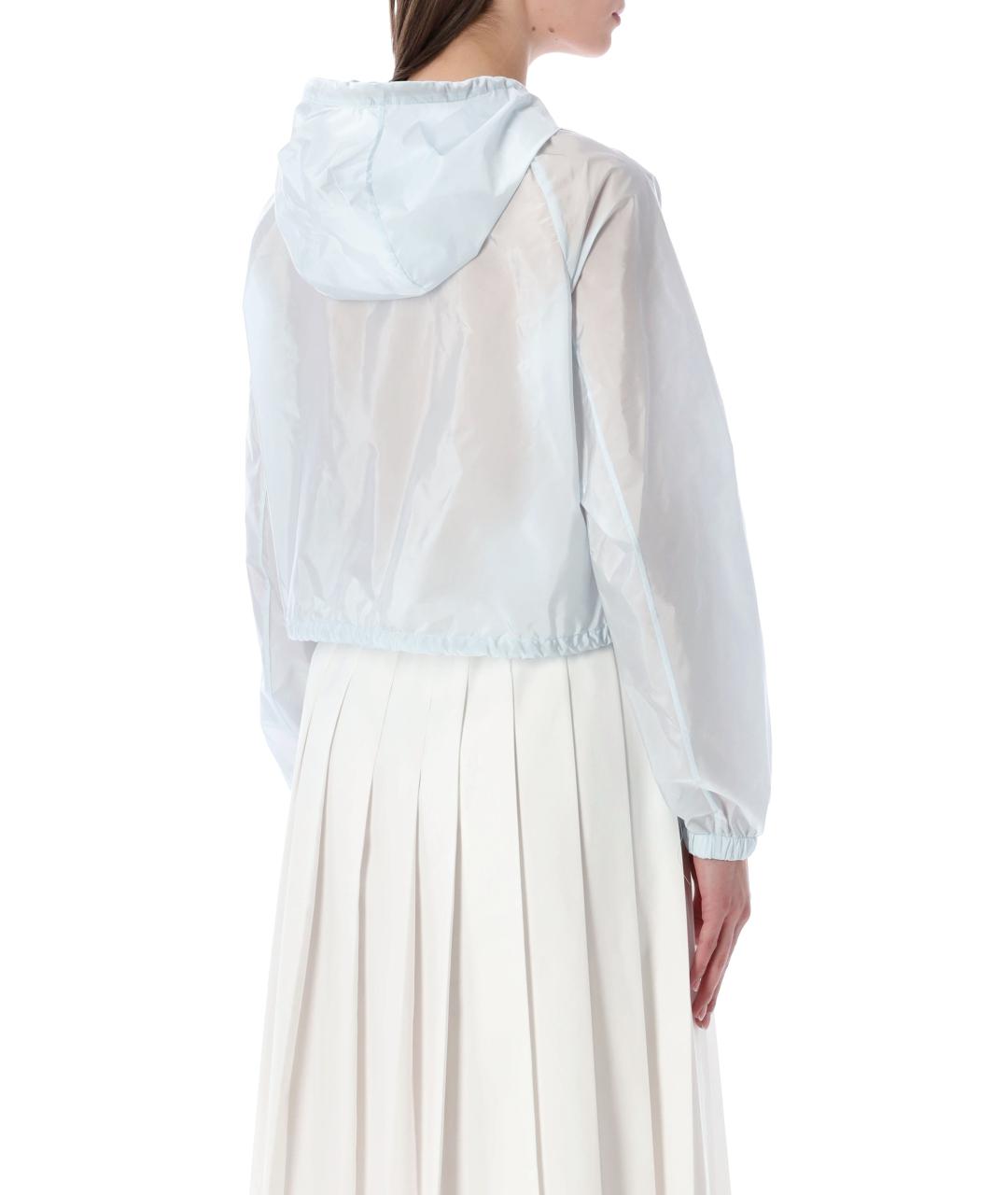 PRADA Голубая полиамидовая куртка, фото 2