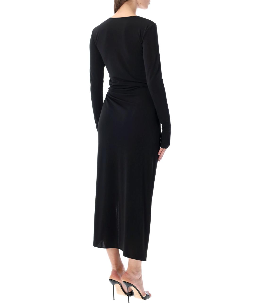 THE ANDAMANE Черное полиэстеровое платье, фото 2