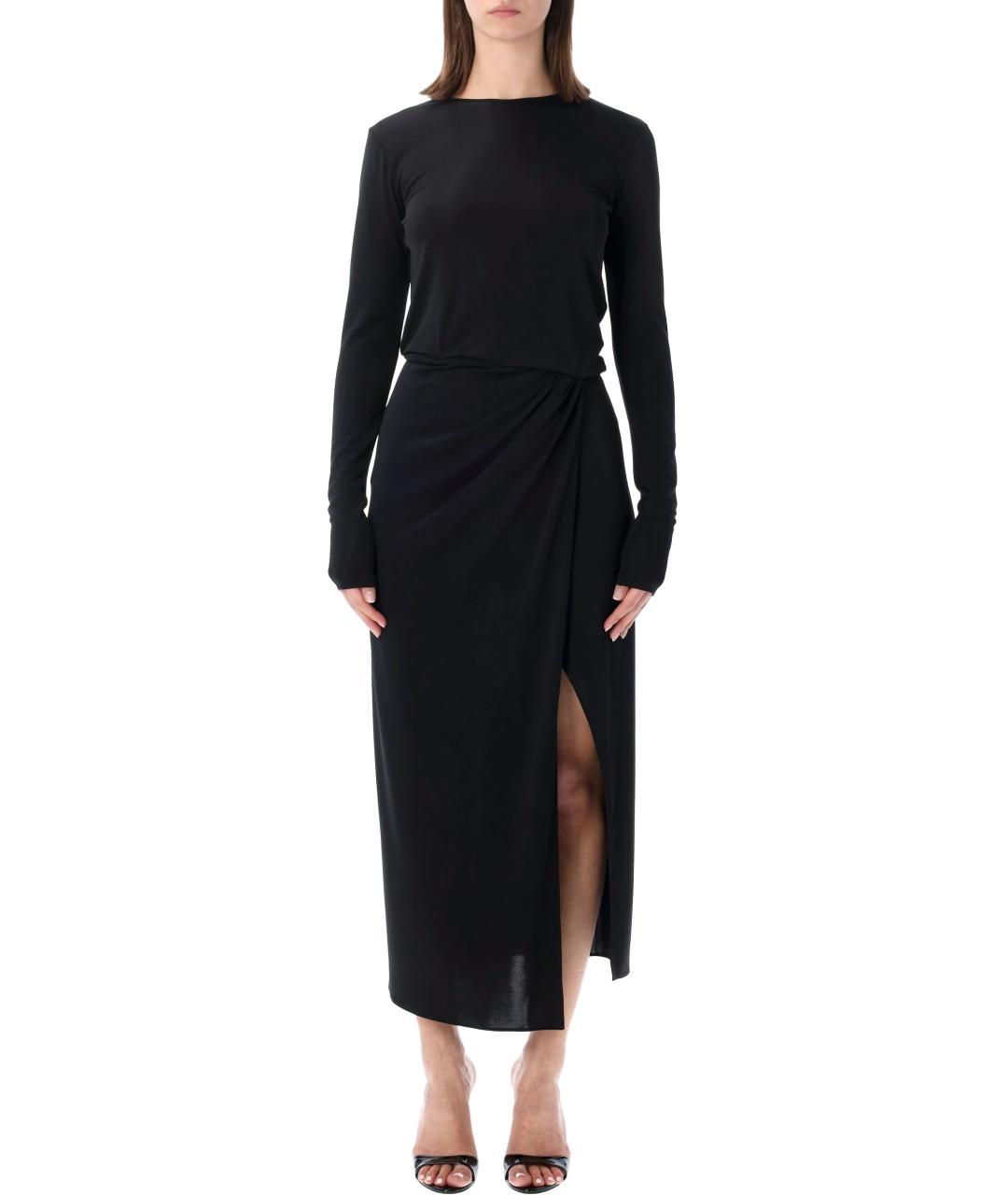 THE ANDAMANE Черное полиэстеровое платье, фото 1