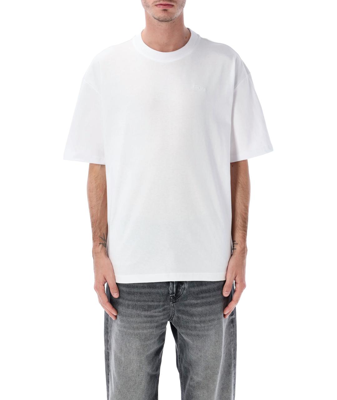 DIESEL Белая хлопковая футболка, фото 1