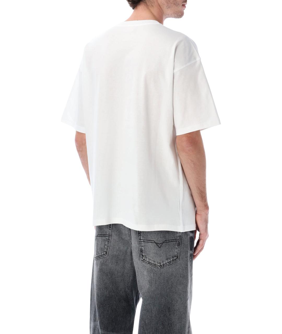 DIESEL Белая хлопковая футболка, фото 2
