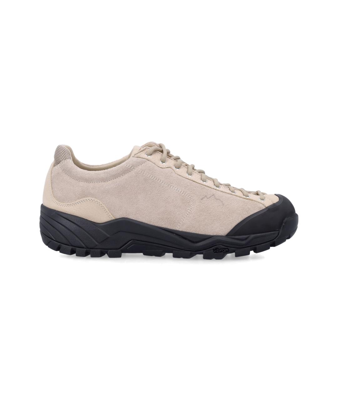 DIEMME Бежевые замшевые низкие ботинки, фото 1