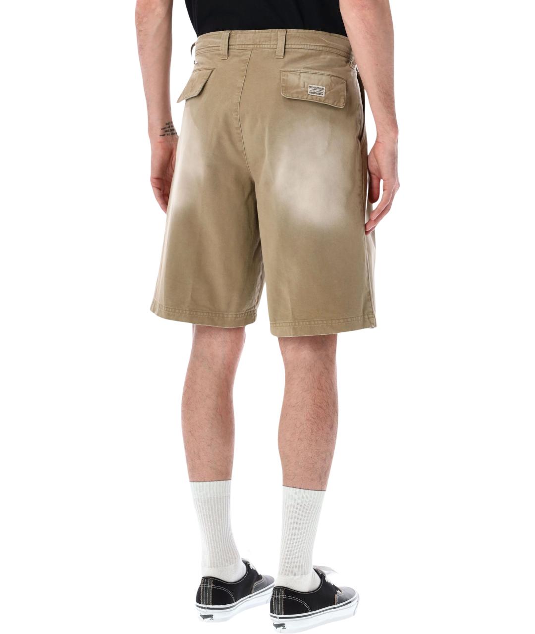 ERL Бежевые хлопковые шорты, фото 2
