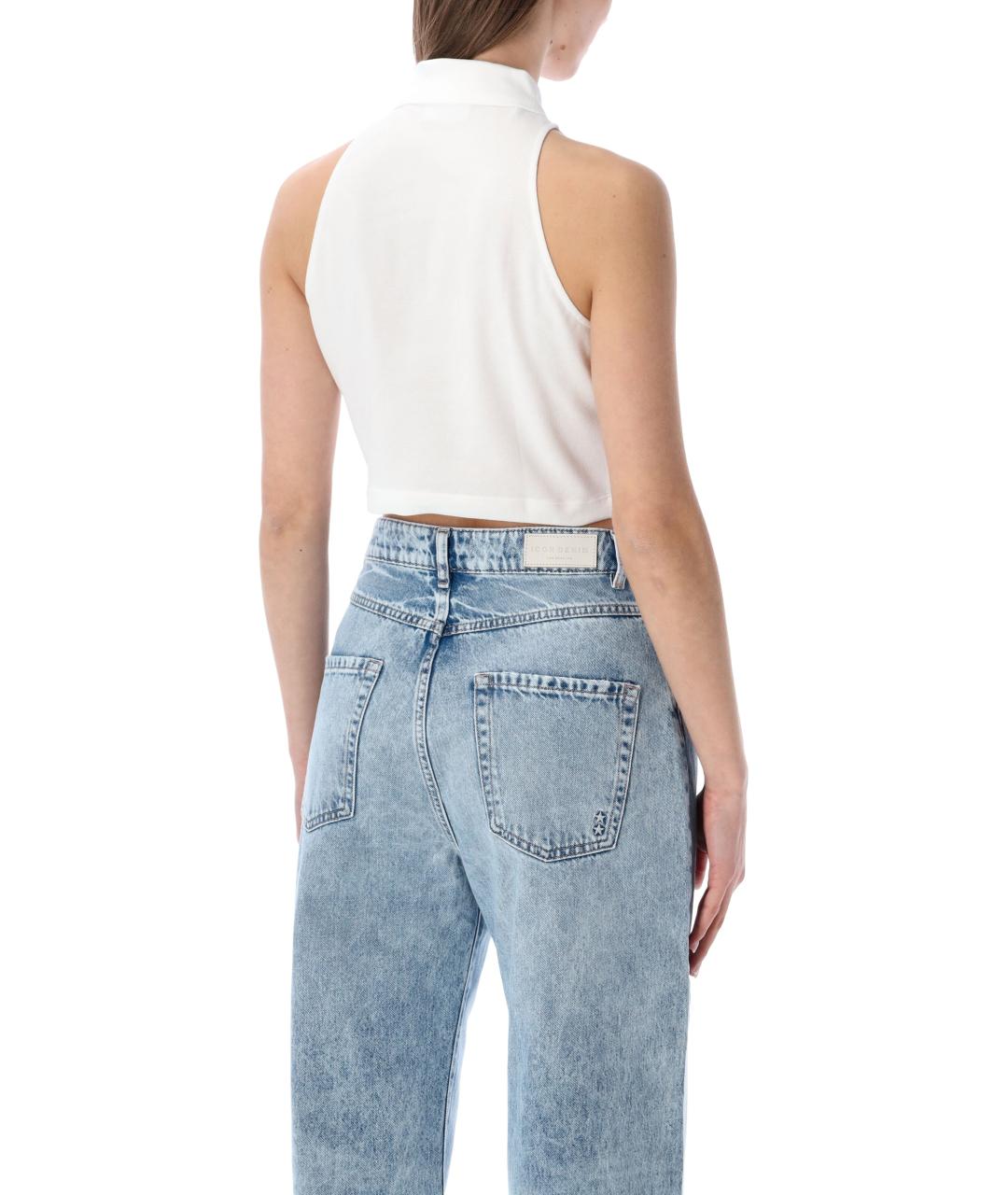 LACOSTE Белая хлопковая майка, фото 2