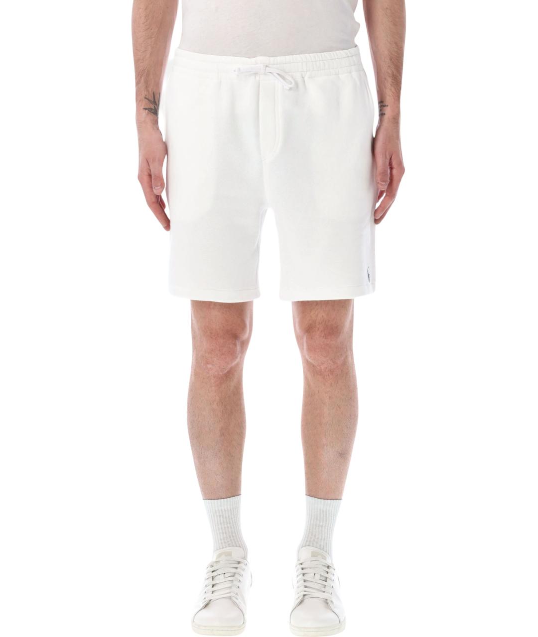 POLO RALPH LAUREN Белые хлопковые шорты, фото 1