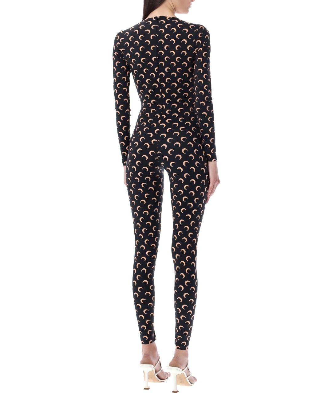 MARINE SERRE Черный полиамидовый комбинезон, фото 2