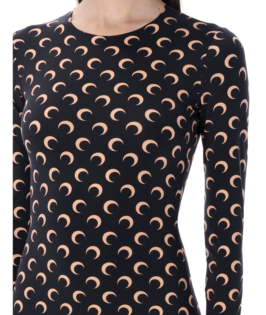 MARINE SERRE Черный полиамидовый комбинезон, фото 3