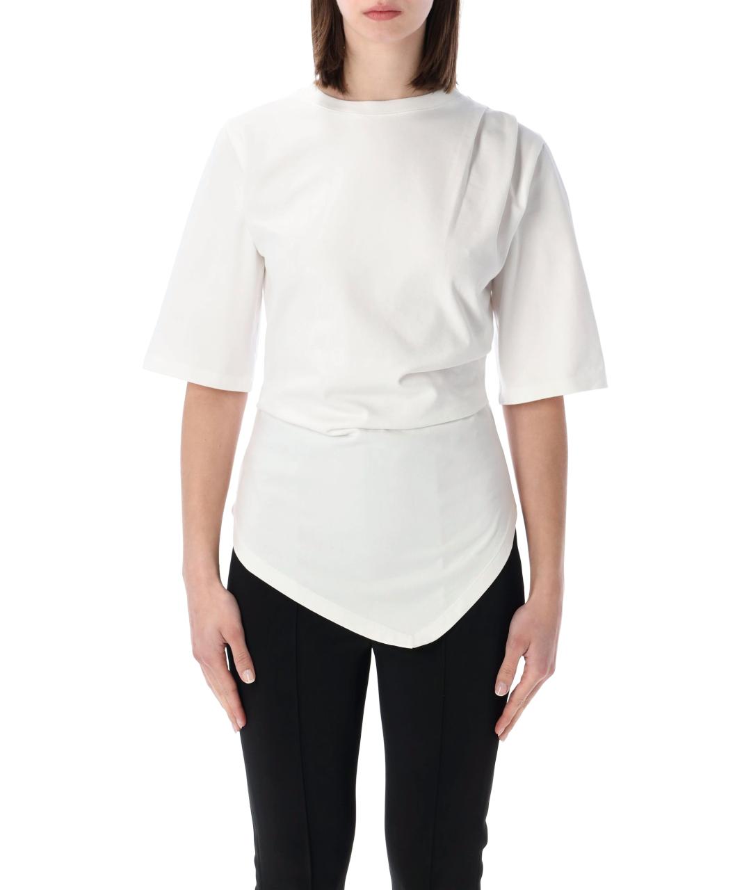 ROHE Белая хлопковая футболка, фото 1